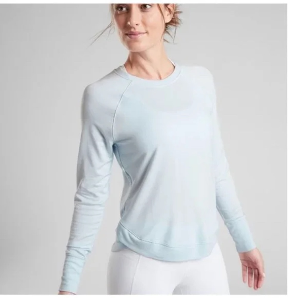 ATHLETA Ethereal Blue Mindset Sweatshirt sz XS